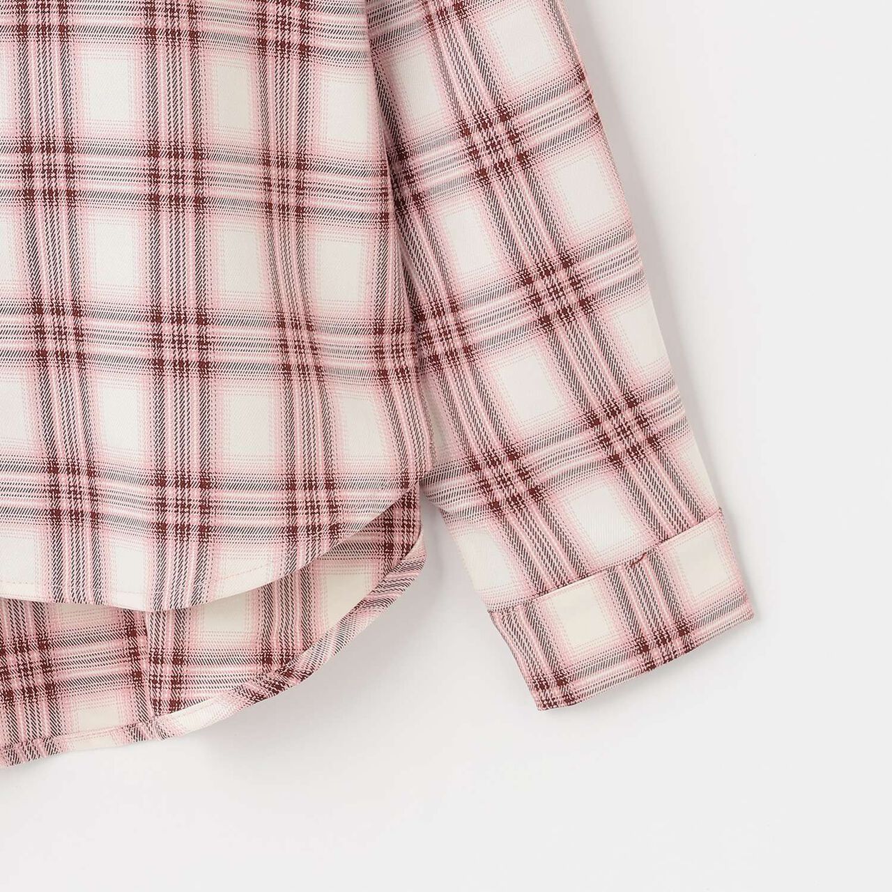 Checkered Loose Shirt,Blue, large image number 13