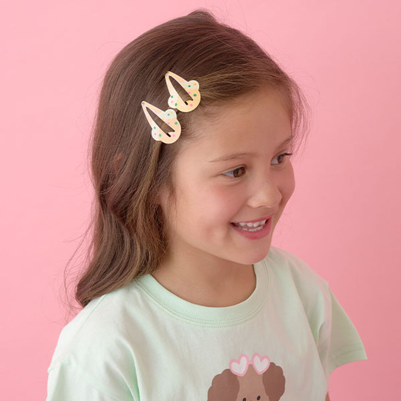 Ice Hair Clip 2P Set,Magenta, large image number 13