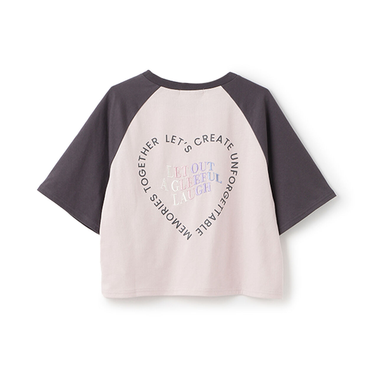 Heart Raglan 5/6 Sleeve T-Shirt,Off white, large image number 15