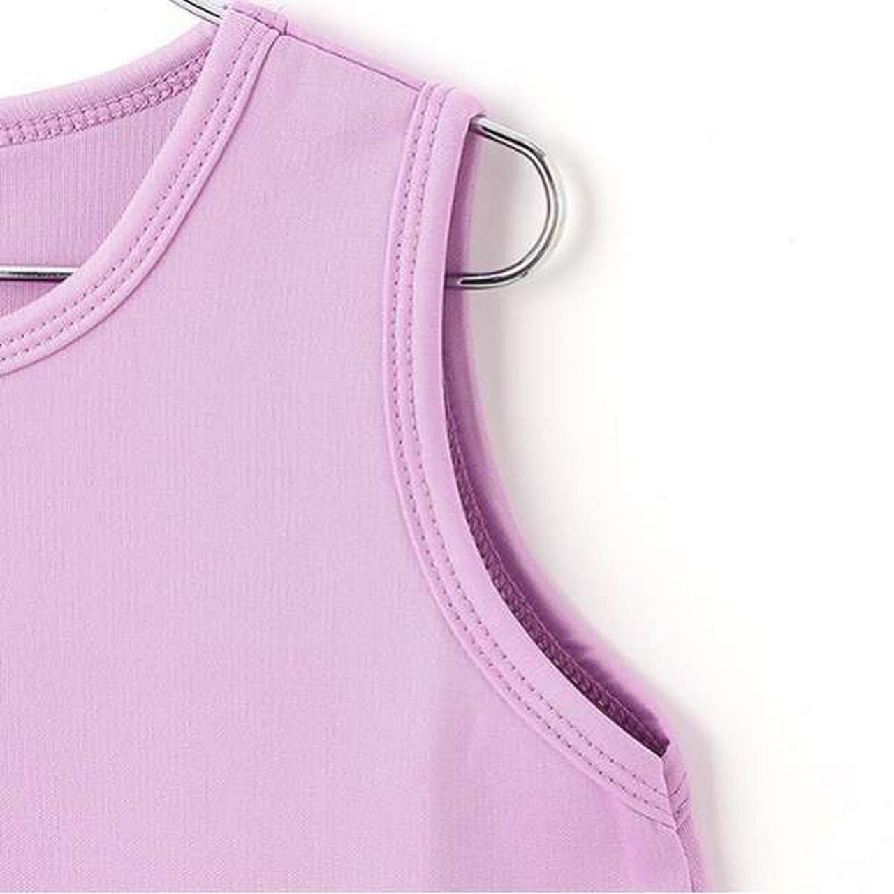 [The FOX] Fox Layered One-Piece Dress Set,Lavender, large image number 2