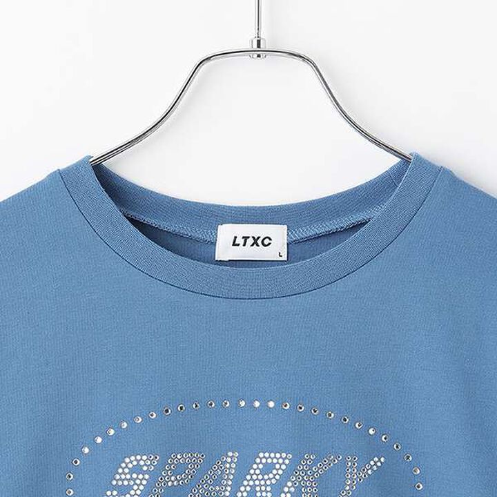 Quick-Dry Rhinestone T-Shirt,Off white, medium image number 2