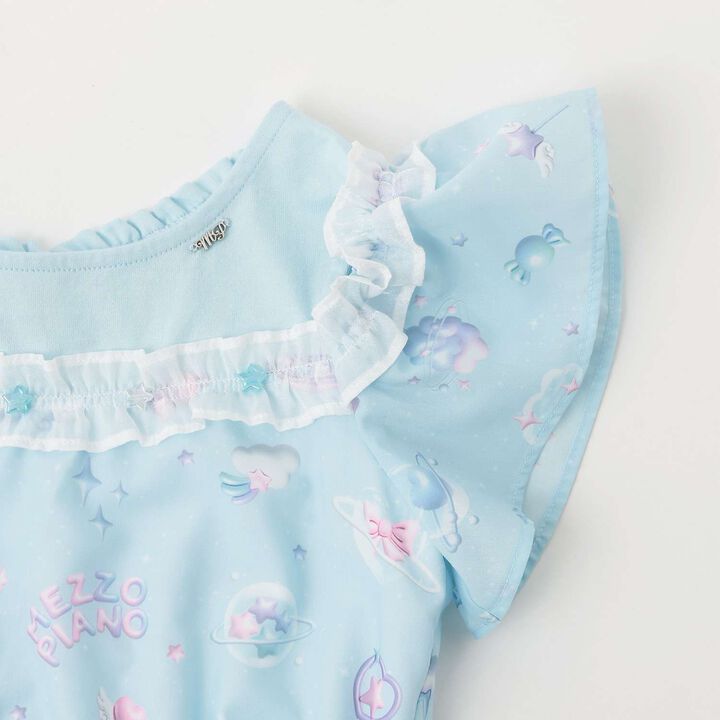 Planet Pattern Docking Dress,Mint, medium image number 5