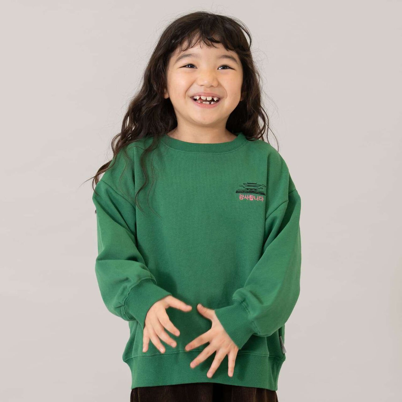 [Matching with Dad Outfit] [365D.] Sweatshirt City Icon Embroidered Wide Pullover,Yellow, large image number 7