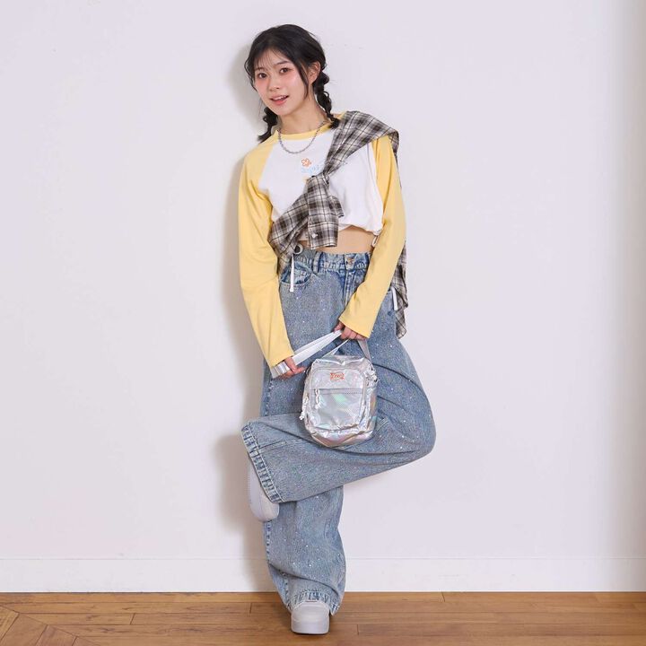 [LTXC] Easy Mesh Pocket Mini Shoulder Bag,Silver, medium image number 1