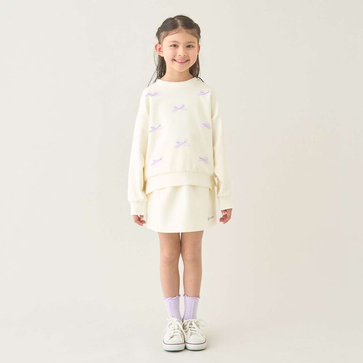 [School-Ready] Puff Sweat Skirt (with Shorts),Ivory, medium image number 16