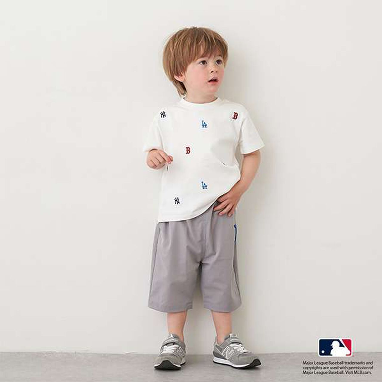 [MLB] Logo Embroidery T-Shirt,Smoke white, large image number 18