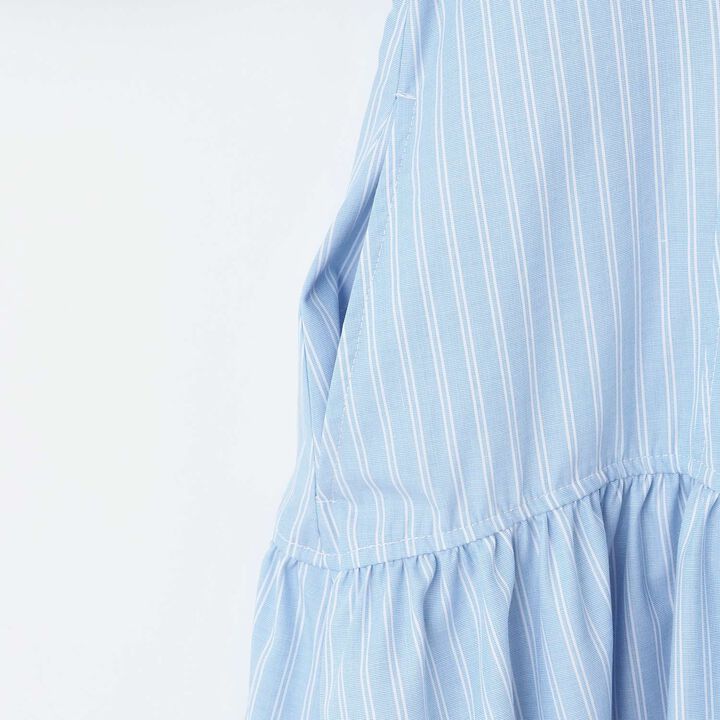 Knit Vest & Shirt Dress Set,Sax blue, medium image number 9