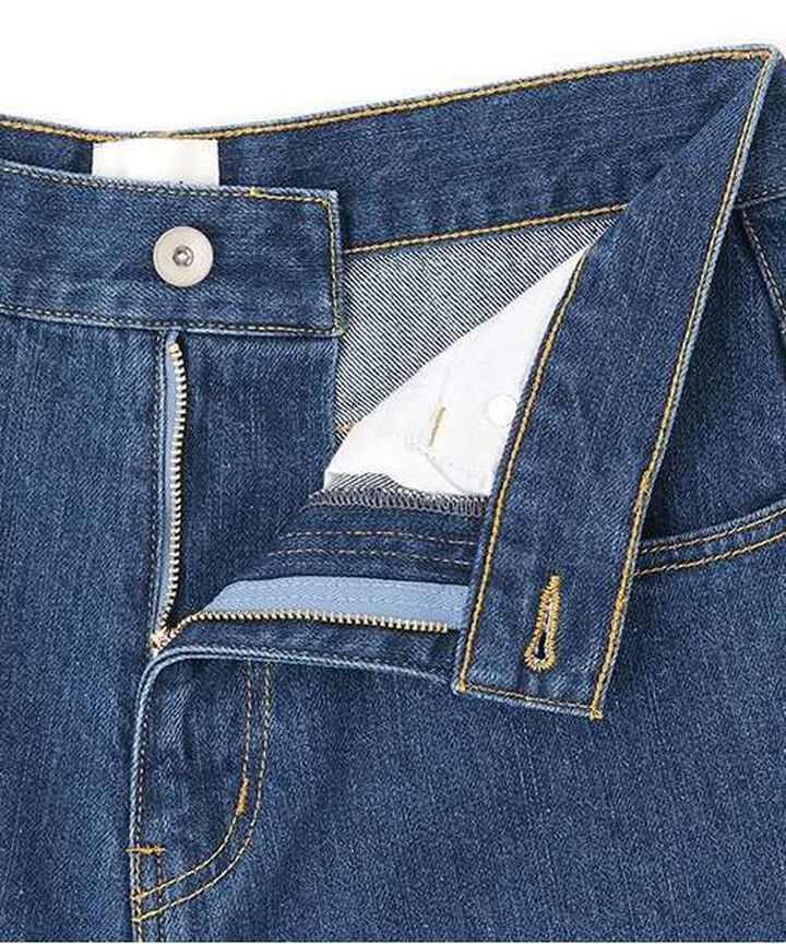 Denim Wide Half Pants,Blue, medium image number 14