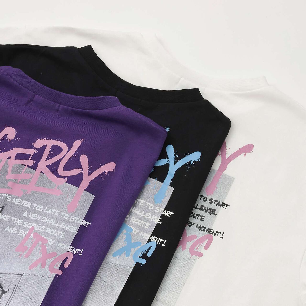 [LTXC/Quick-Dry] Loose T-Shirt Layered Set,Purple, large image number 21