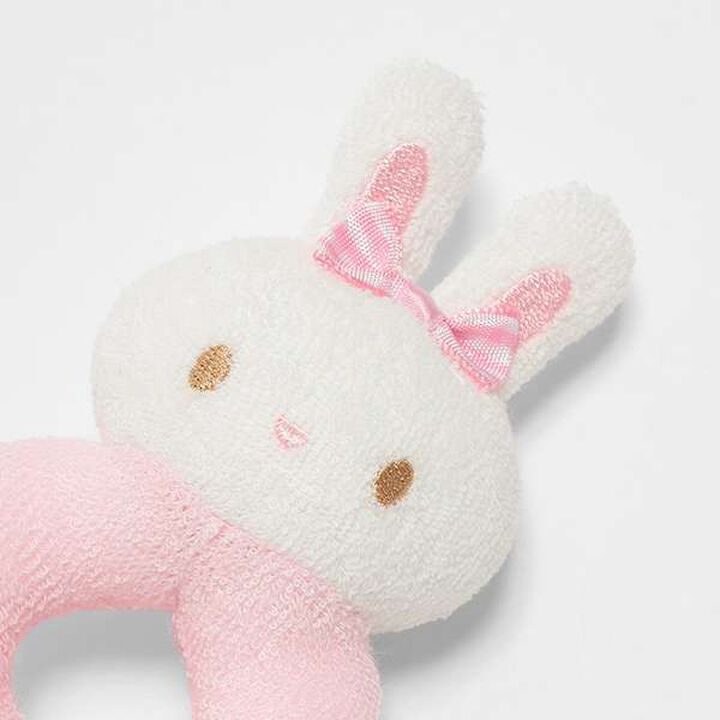 Rabbit Ring Rattle,Pink, medium image number 3