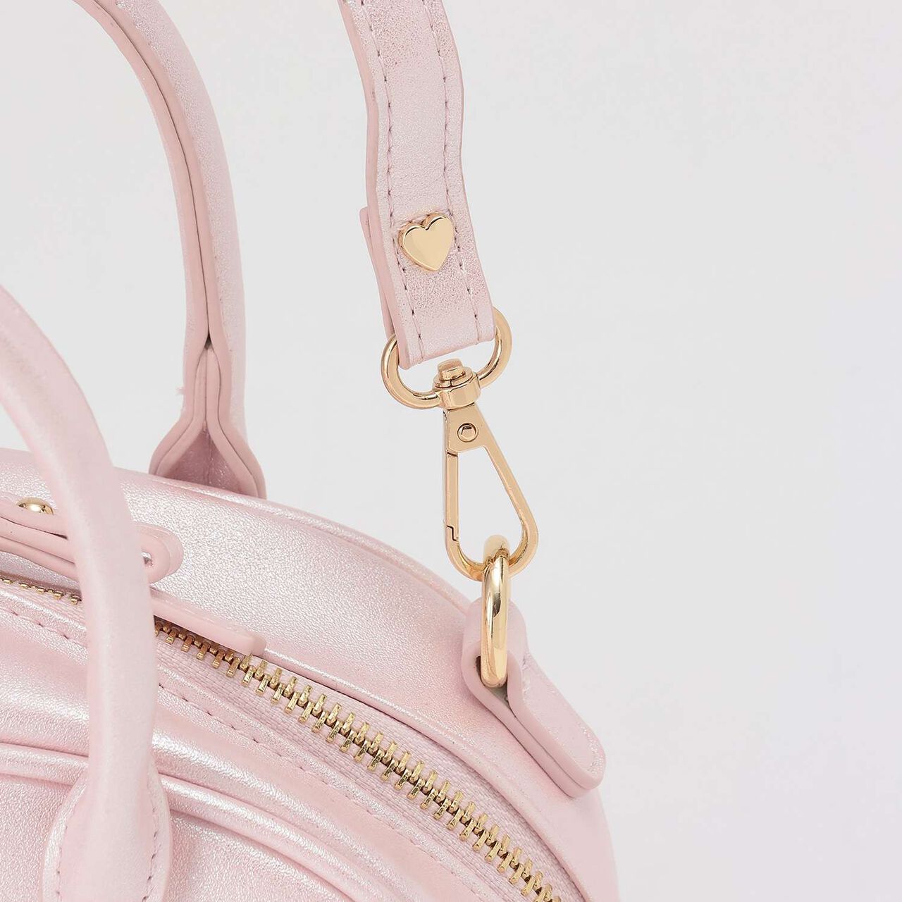 Heart Mirror 2 WAY Shoulder Bag,Light pink, large image number 6