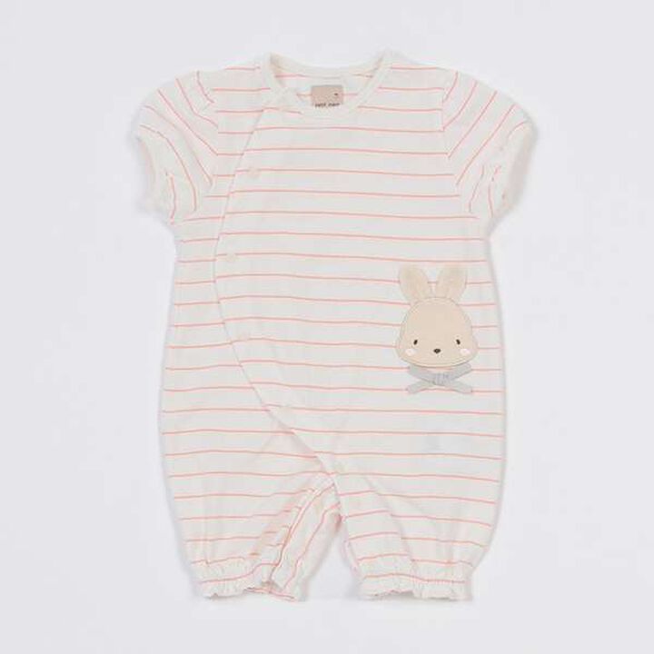 Bunny Appliqu&eacute; 2-Way Romper,Black, medium image number 4