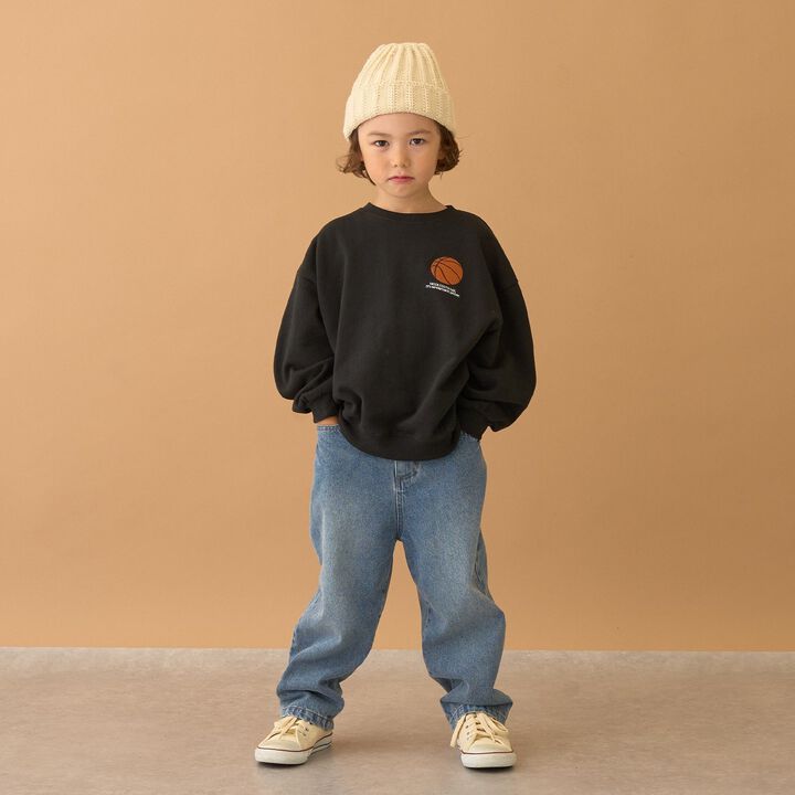 [LOVE DENIM] Loose Straight Pants,Black, medium image number 13