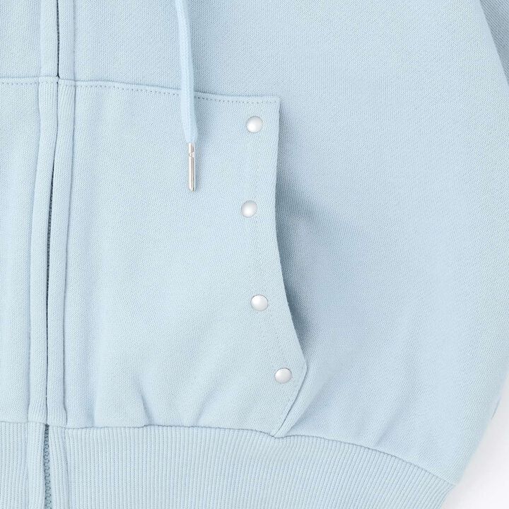 [LTXC/100% Cotton/Set Available] Studded Zip Parka,Black, medium image number 13