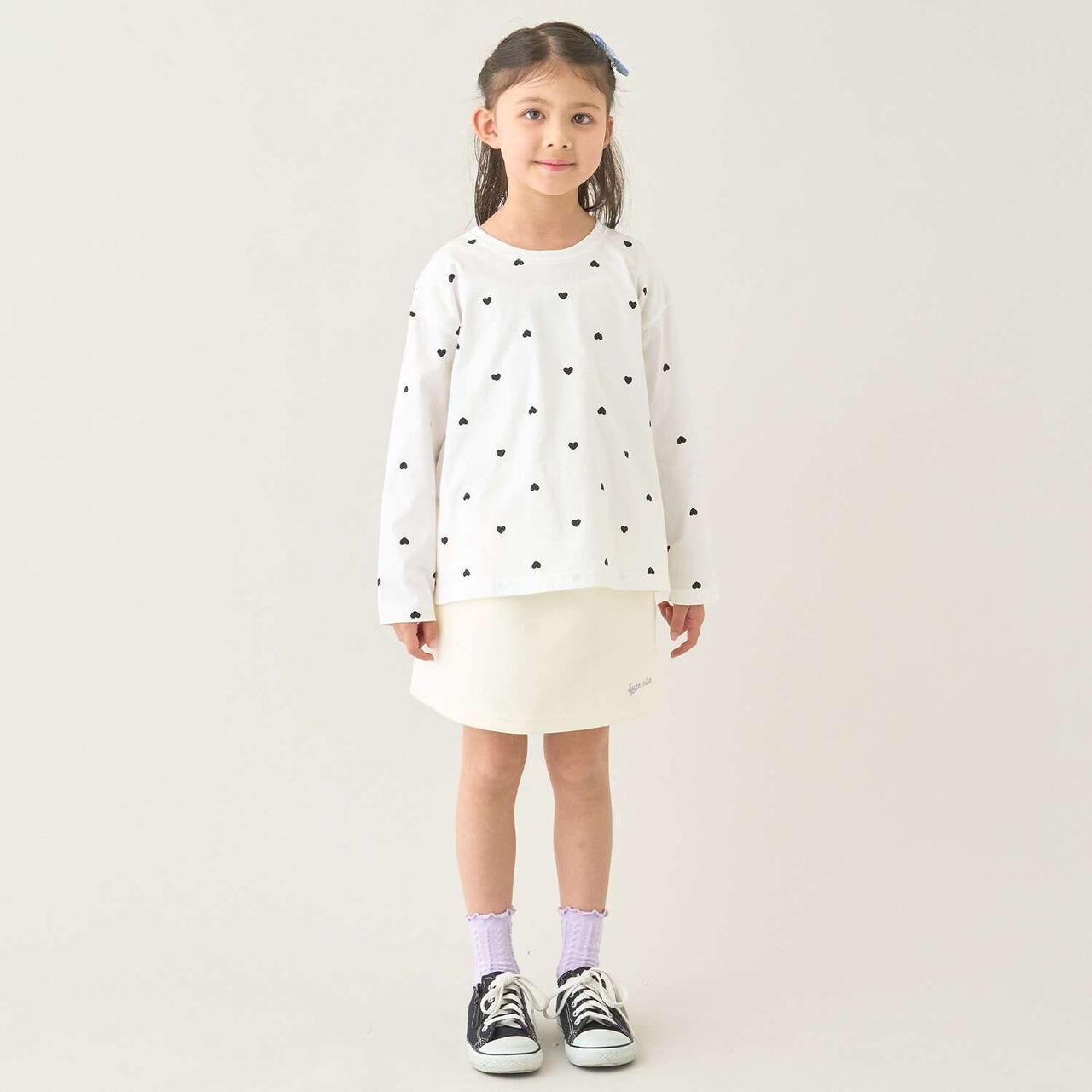 [100% Cotton] [School-Ready] A-Line T-Shirt (2-Piece Set),Sax blue, large image number 9