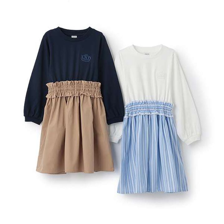 Fabric Docking Dress,Navy, medium image number 8