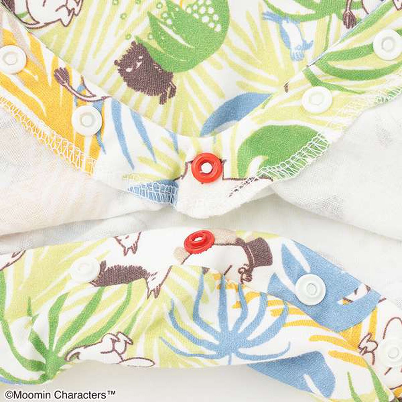 MOOMIN/Jungle Pattern Short-Sleeve Coverall,Cream, large image number 6