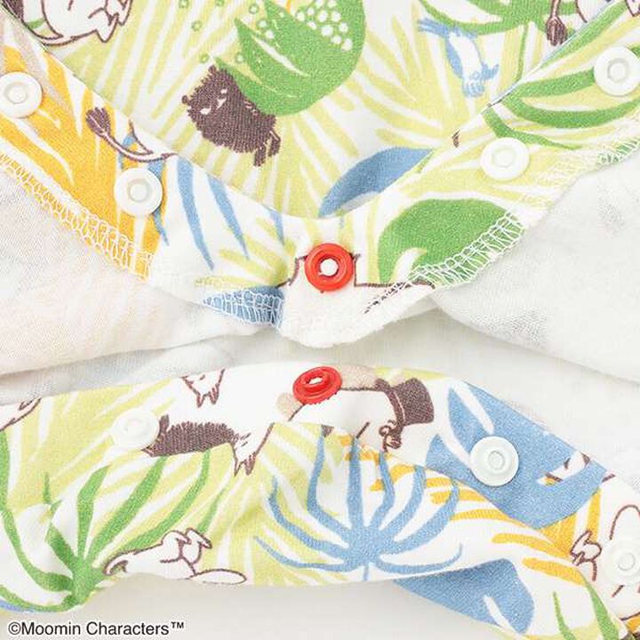 MOOMIN/Jungle Pattern Short-Sleeve Coverall,Cream, medium image number 6