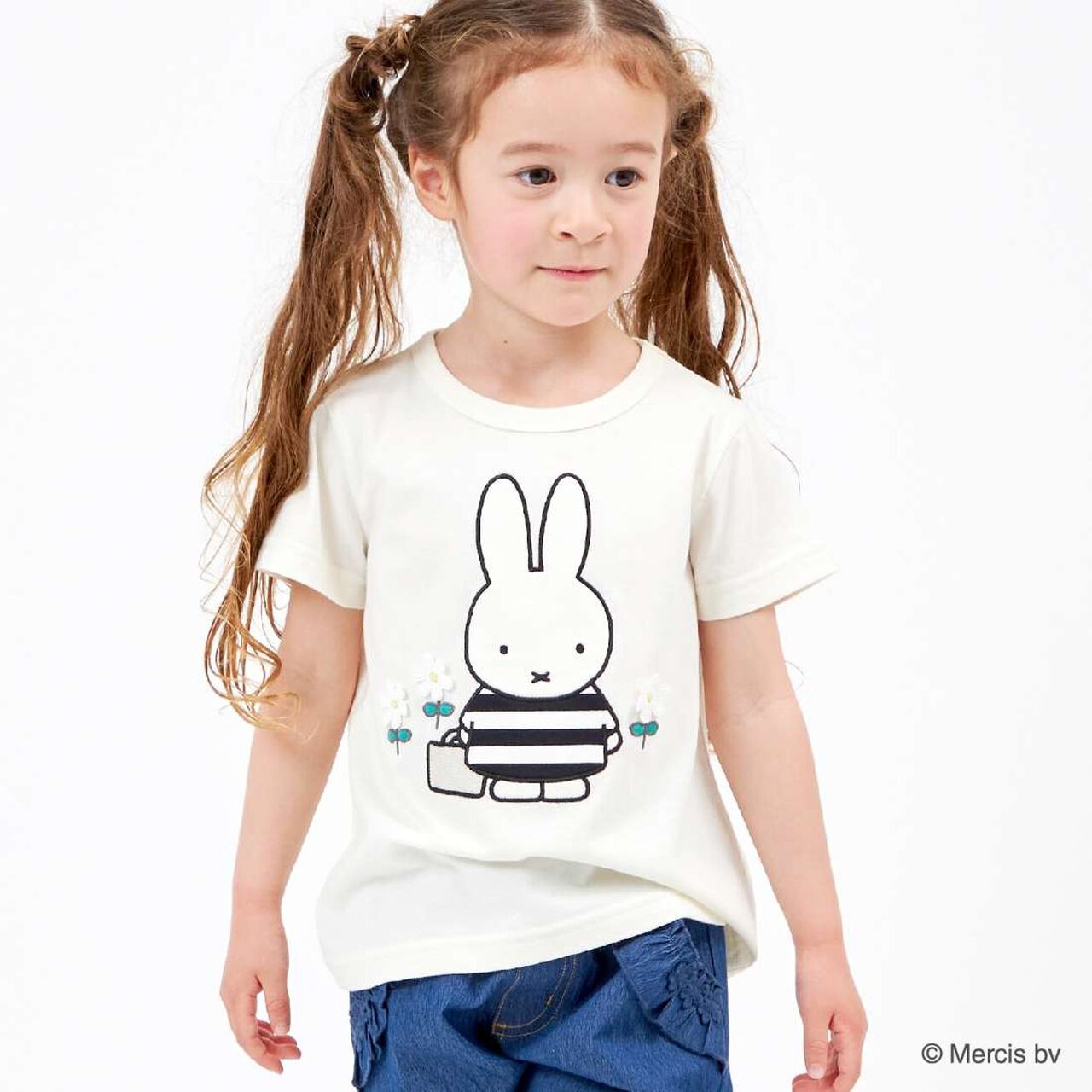 Miffy Collaboration Short-Sleeve T-Shirt (100-130),Off white, large image number 0