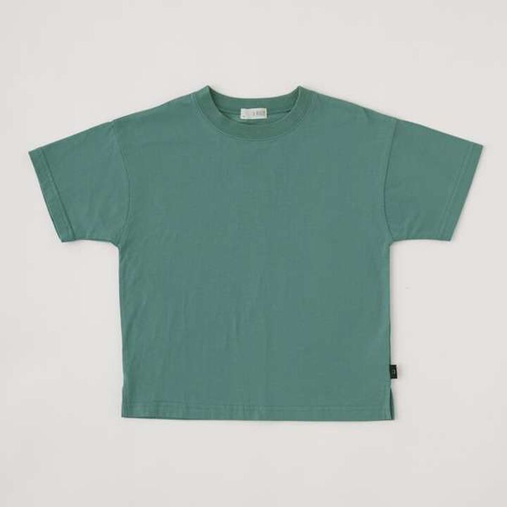 Non-Deforming Soft Cotton Hem Slit Simple Big T-Shirt,Charcoal gray, medium image number 12