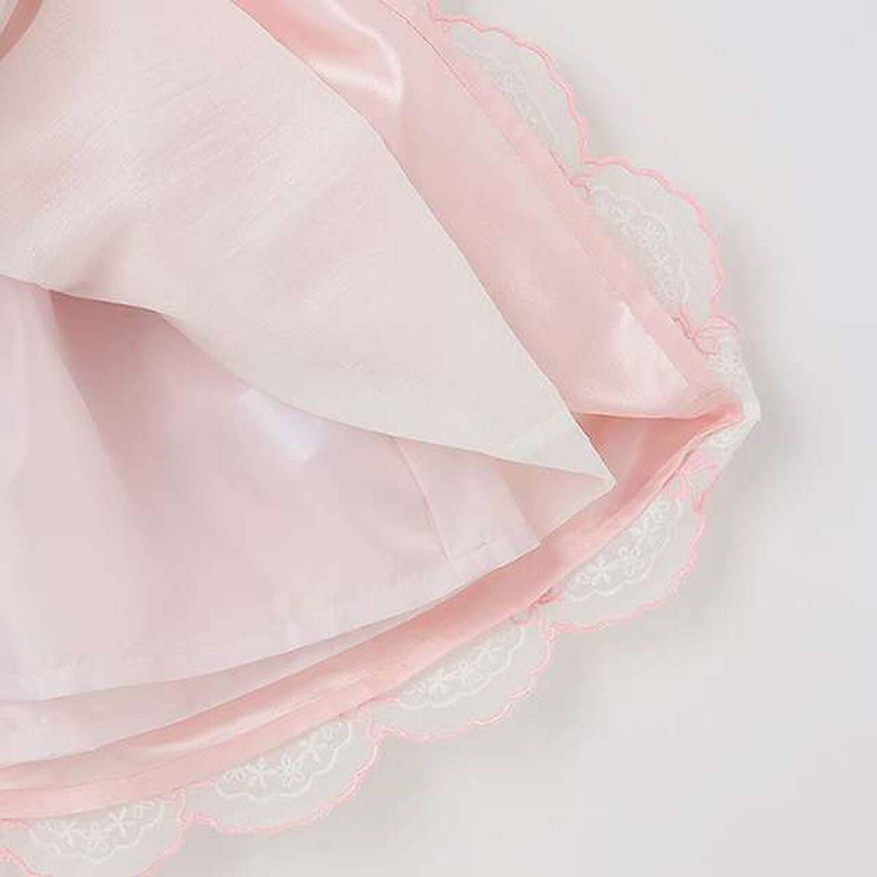 Organza Ribbon Embroidery Dress,Sax blue, large image number 5