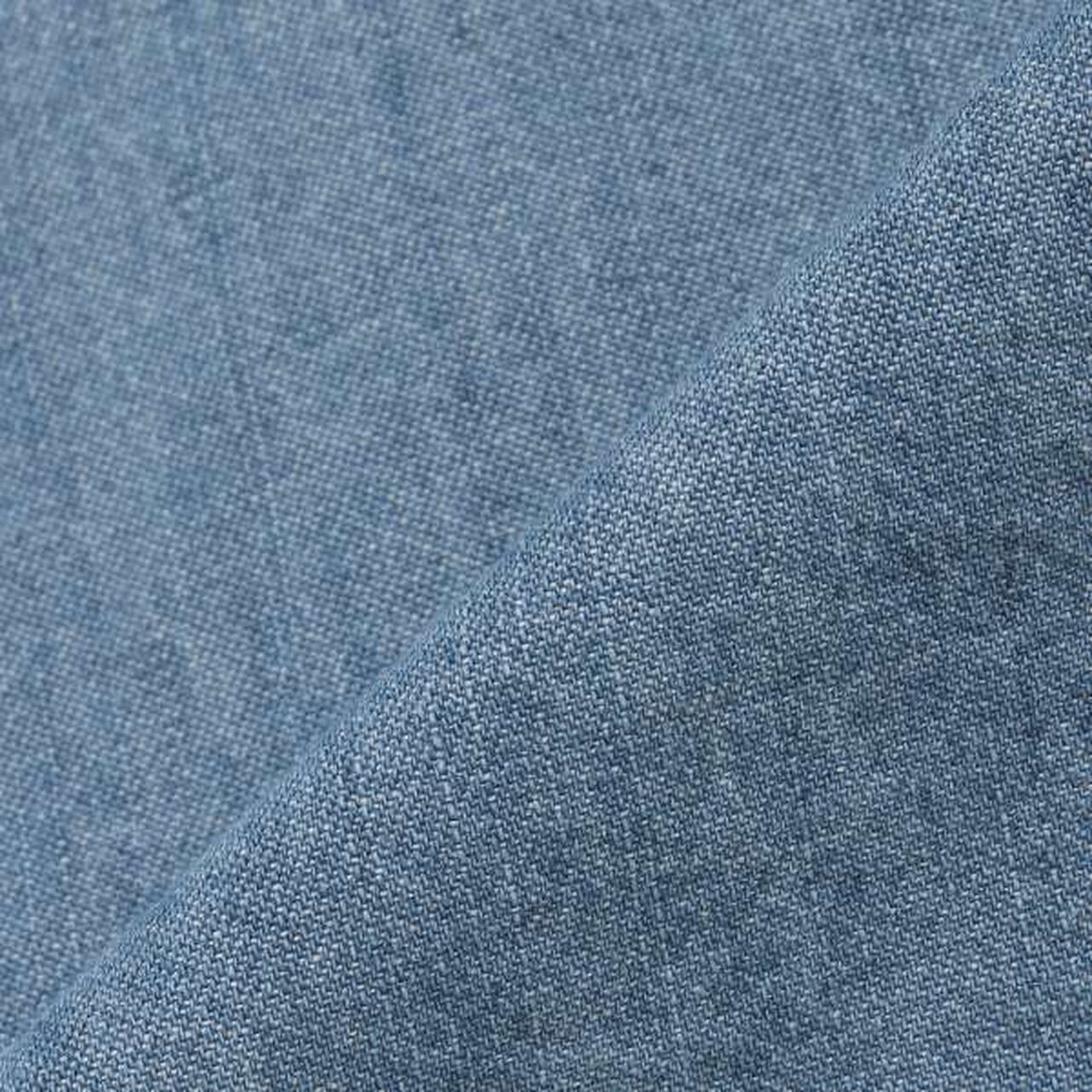 Denim Twill Long-Sleeve Shirt,Blue, large image number 10