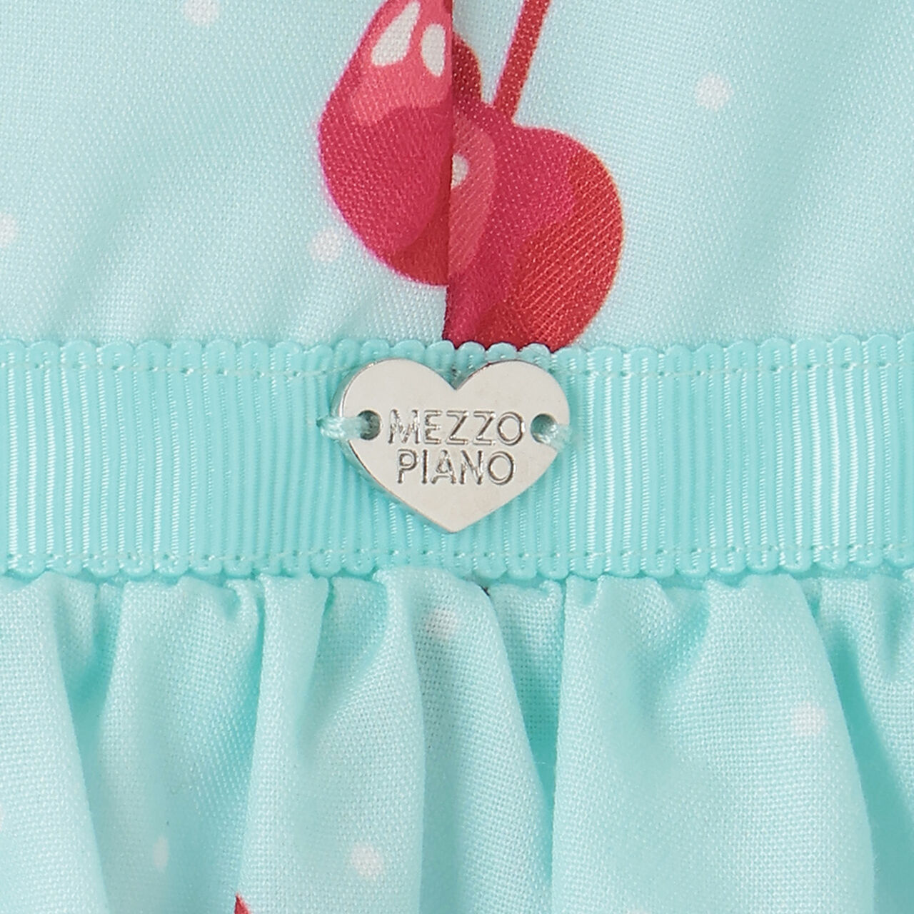 Strawberry Cherry Polka Dot Camisole Dress,Off white, large image number 4