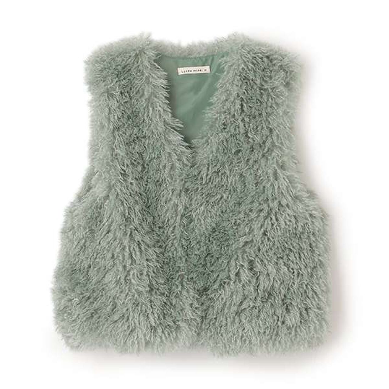 Fluffy and Soft Halloween Fur Vest,Mint, large image number 4