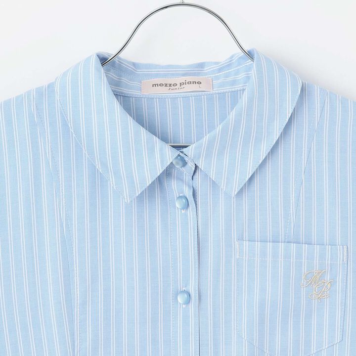 Knit Vest & Shirt Dress Set,Sax blue, medium image number 6