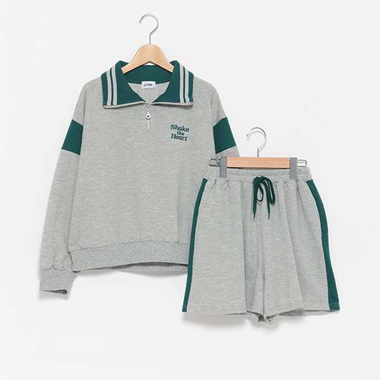 LTXC - Half-Zip Long Sleeve Set,Top gray, large image number 12