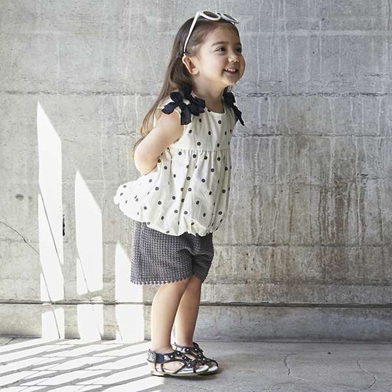 Poko Poko Cut Shorts,Ivory, large image number 3