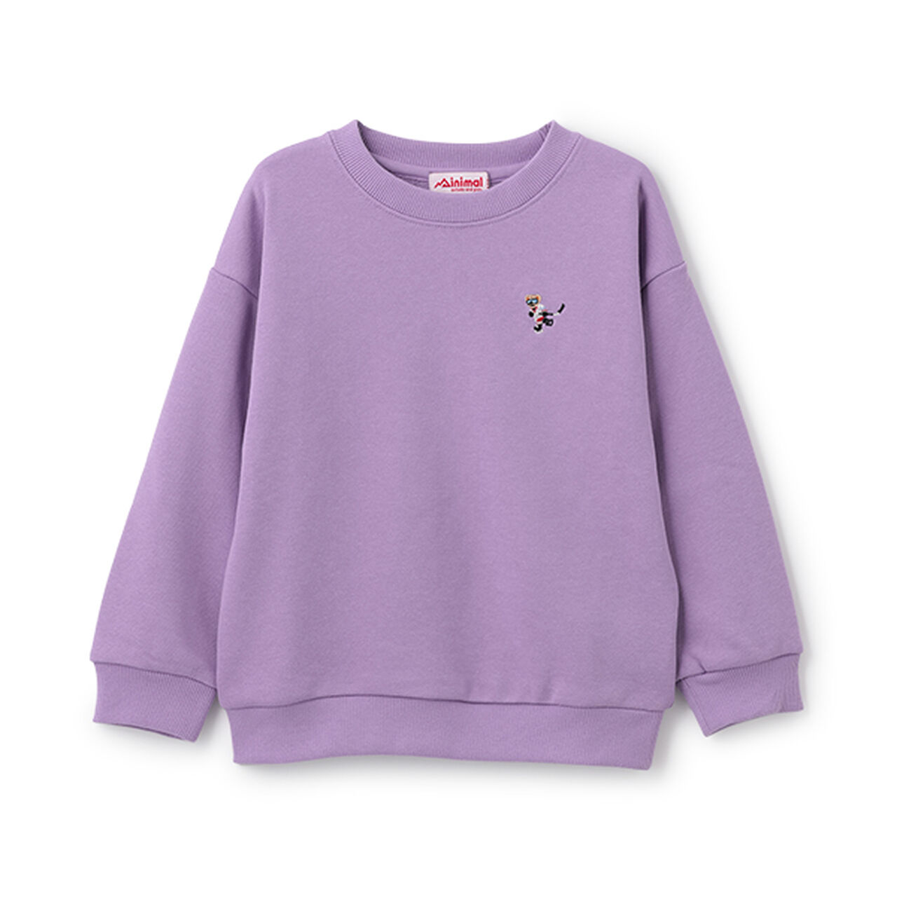 Fleece Pullover with Single-Point Embroidery,Black, large image number 6