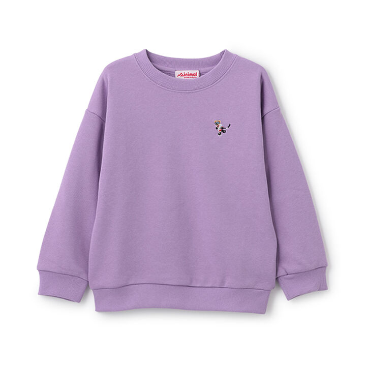 Fleece Pullover with Single-Point Embroidery,Black, medium image number 6