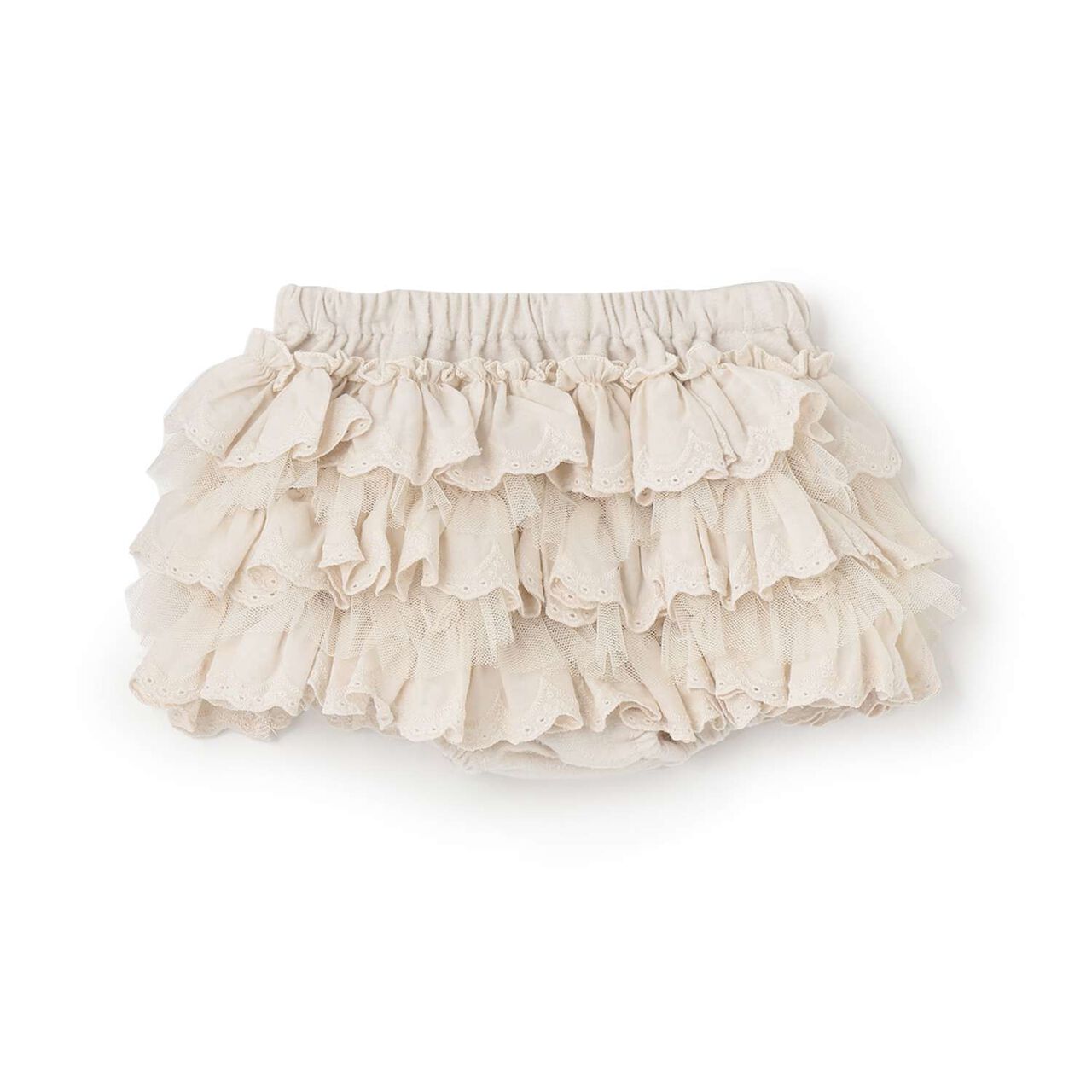 Lace Frilled Pants,Ivory, large image number 0