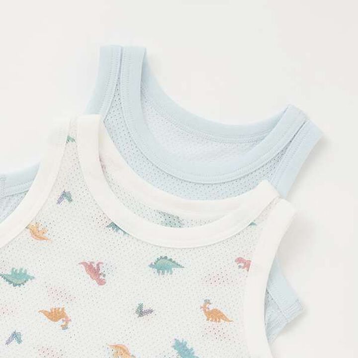 [Weak Acidity] Mesh Tank Undergarments 2P,Ivory, medium image number 3