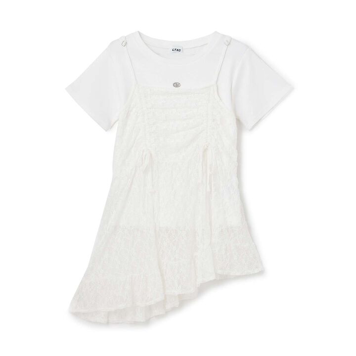 [LTXC/Antibacterial Deodorizing] Inner Lined Irregular Hem Camisole Tunic,Polka dots, medium image number 9