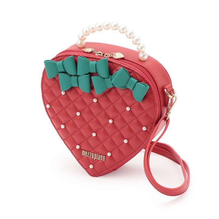 Strawberry Shoulder Bag,Red, medium image number 3
