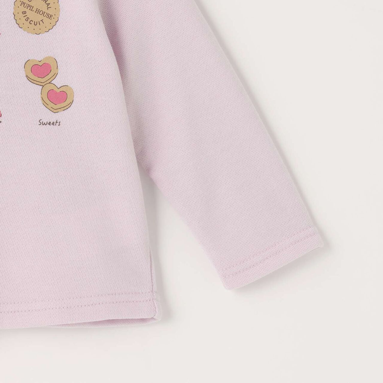 Sweets Motif Fleece Pullover,Navy, large image number 3