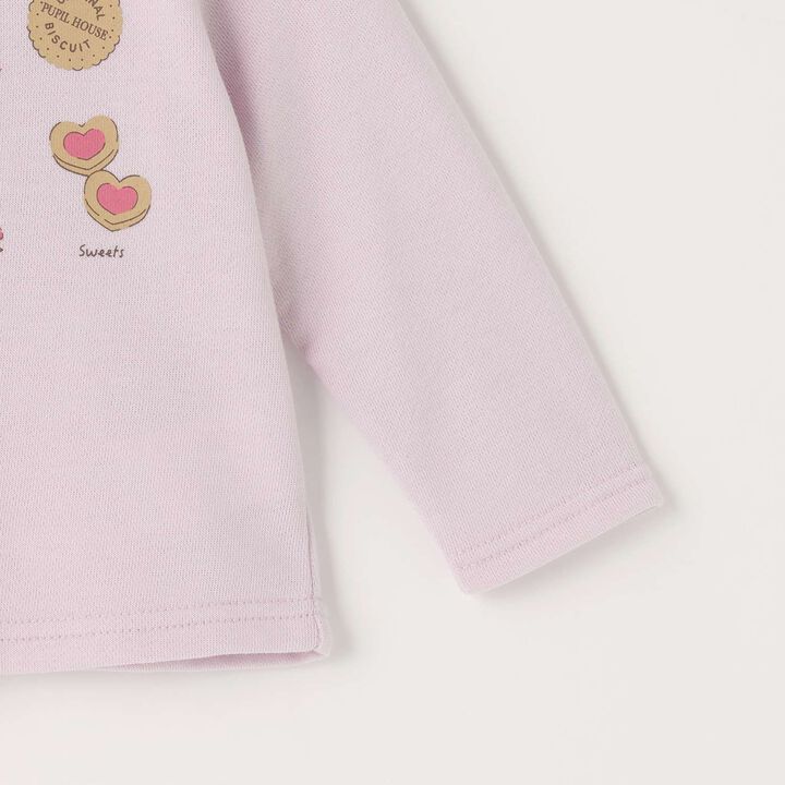 Sweets Motif Fleece Pullover,Navy, medium image number 3