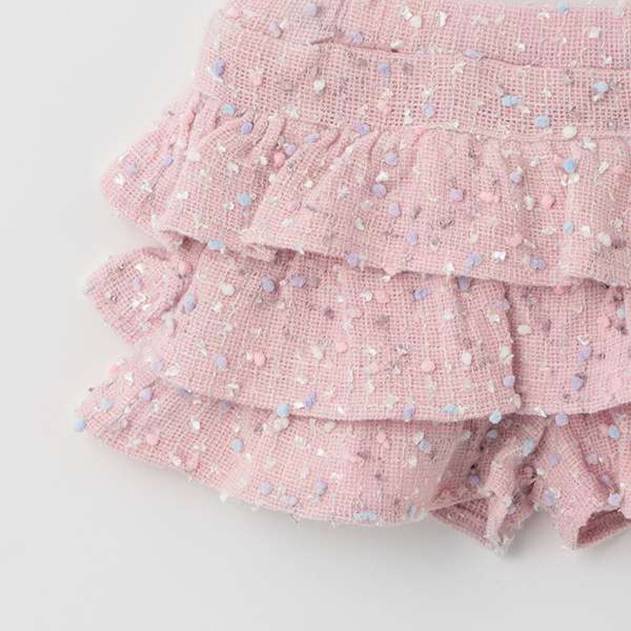 Candy Nep Frilled Pants,Off white, large image number 4