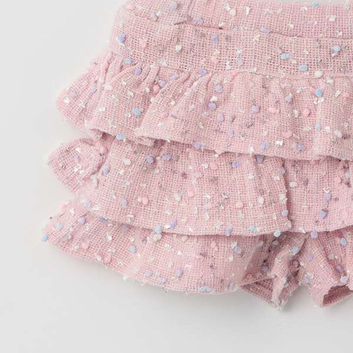 Candy Nep Frilled Pants,Off white, medium image number 4