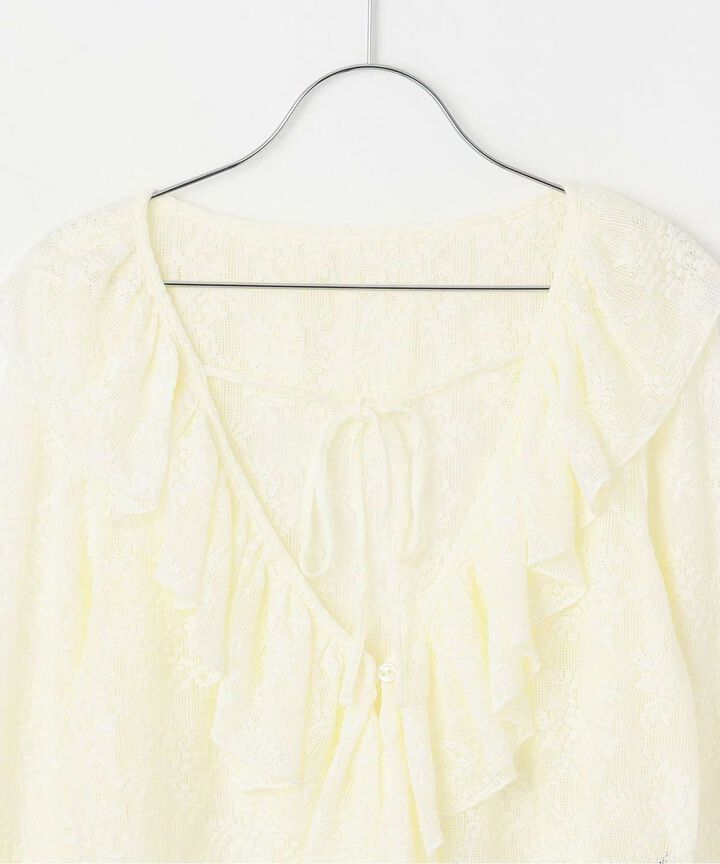 Frill Bolero Camisole Set [Korean Fashion],Light blue, medium image number 8