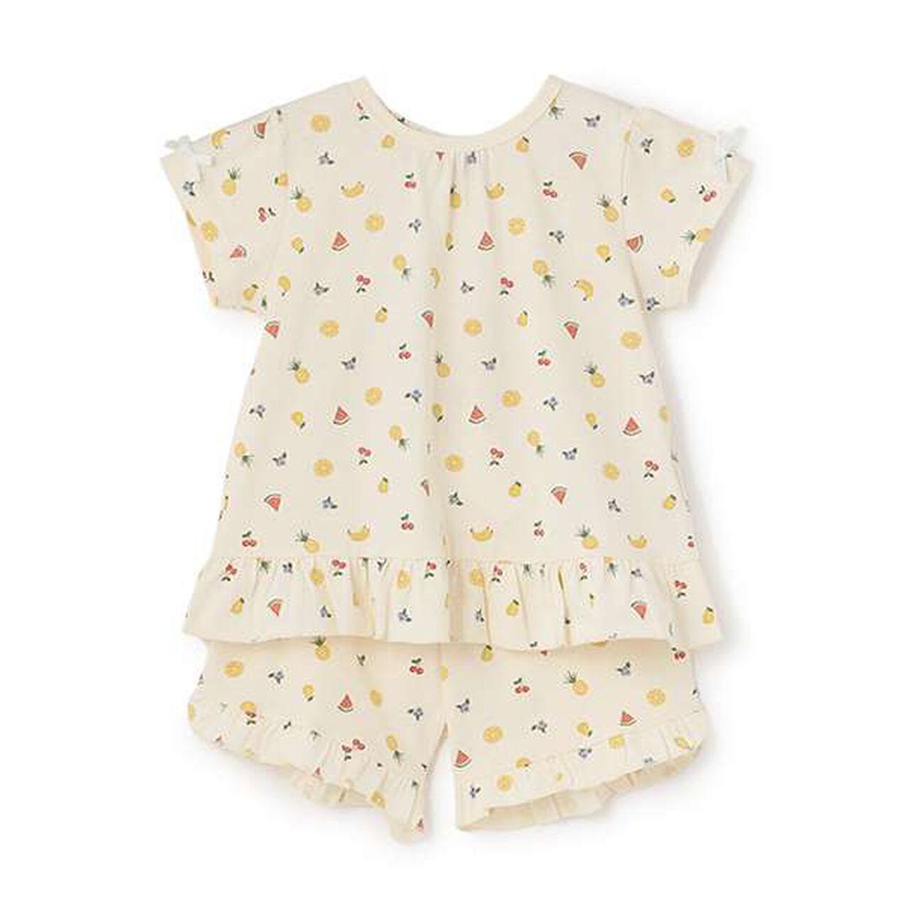 GIRLS Short-Sleeve Pajamas,Yellow, large image number 0