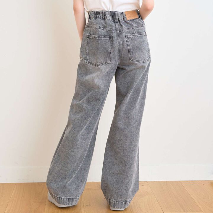 [LTXC/Cool Touch] Distressed Denim Wide Pants,Gray, medium image number 14