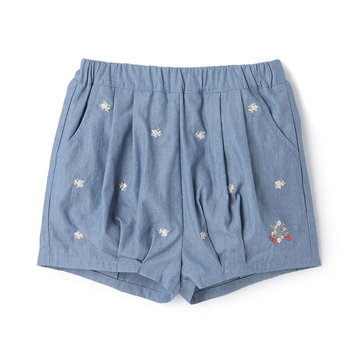 Strawberry Embroidery Balloon Pants,Ivory, medium image number 6