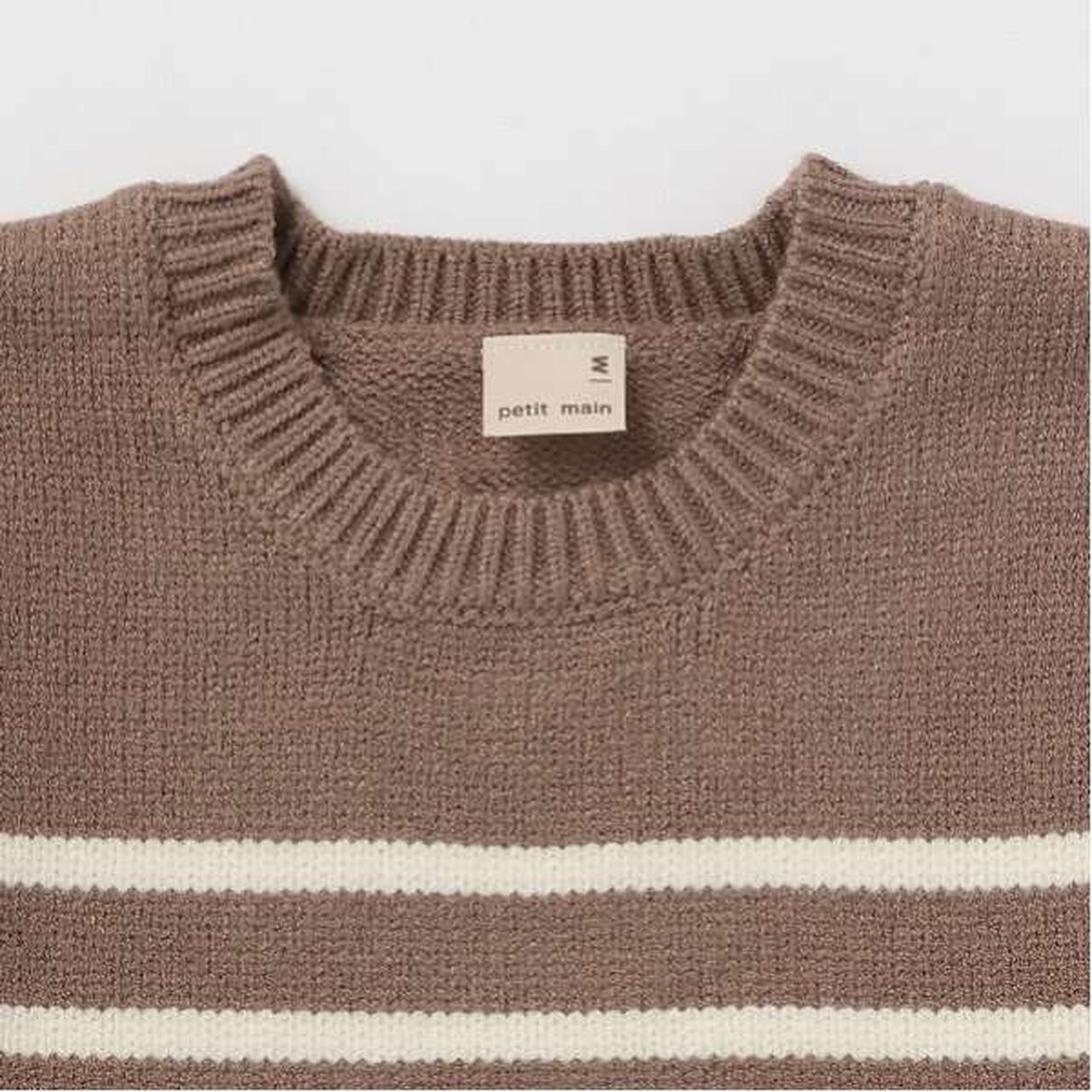 Washable Striped Knit,Light green, large image number 2