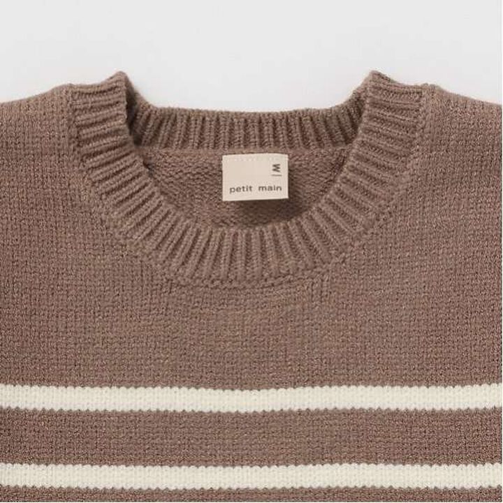 Washable Striped Knit,Light green, medium image number 2