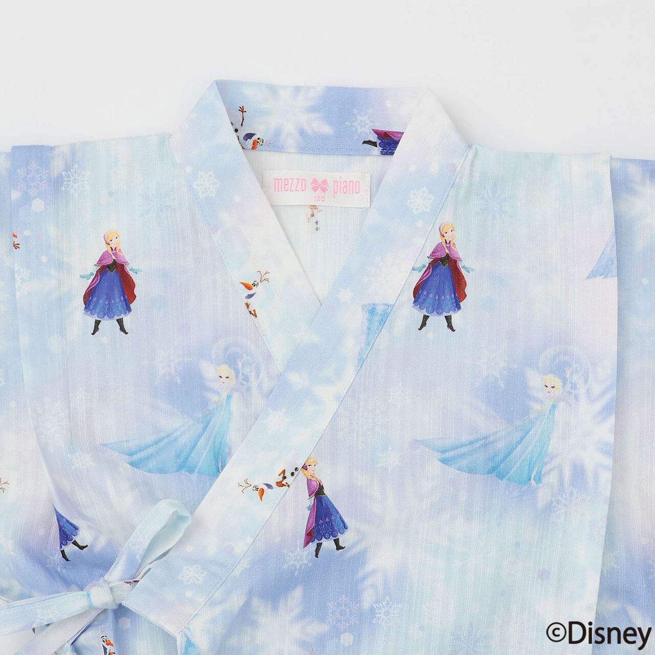 Frozen Yukata Dress [Cool Touch & Quick-Dry Absorbent],Sax blue, large image number 7