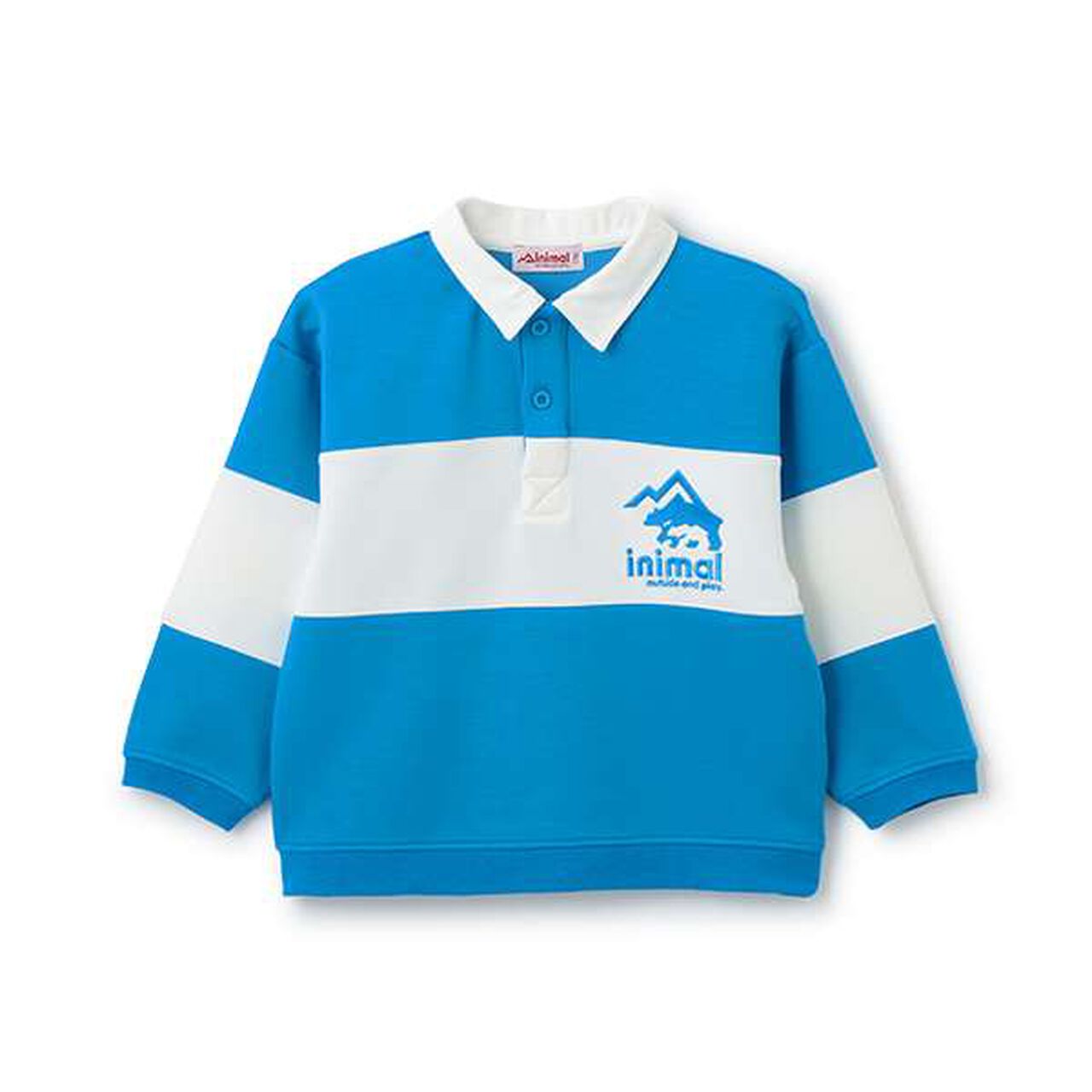 [Water-Repellent] Ponte Embroidered Rugby Shirt,Lemon yellow, large image number 11