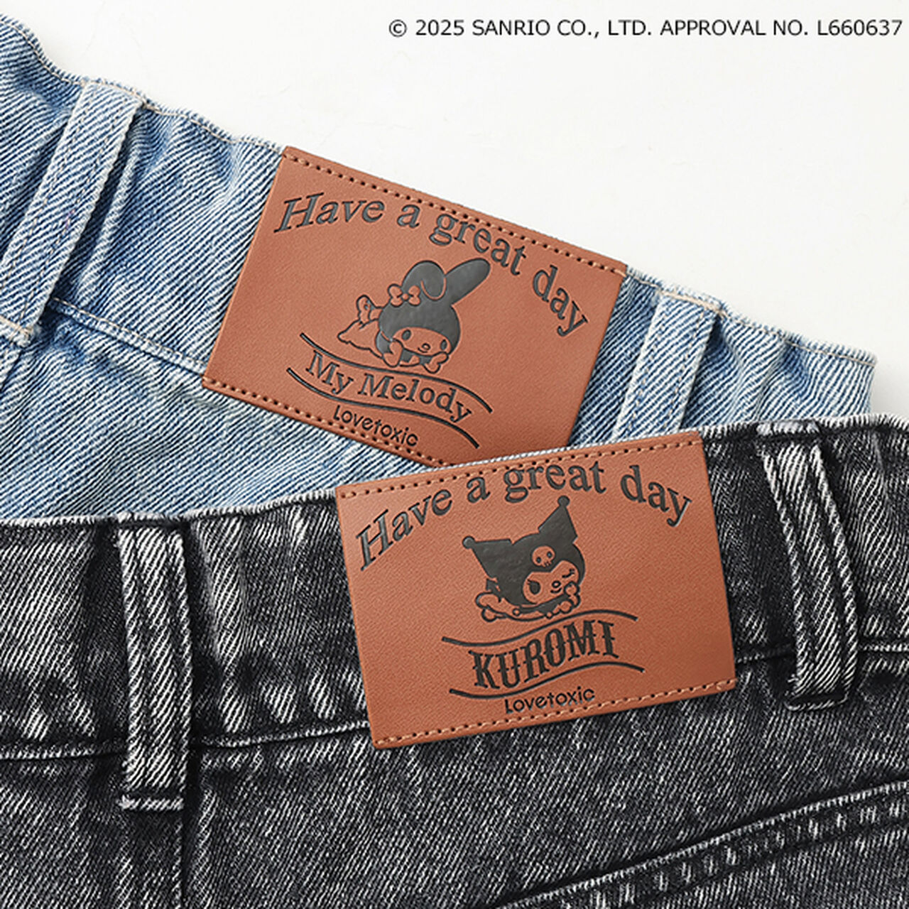 [My Melody & Kuromi] Distressed Shorts,Gray, large image number 29